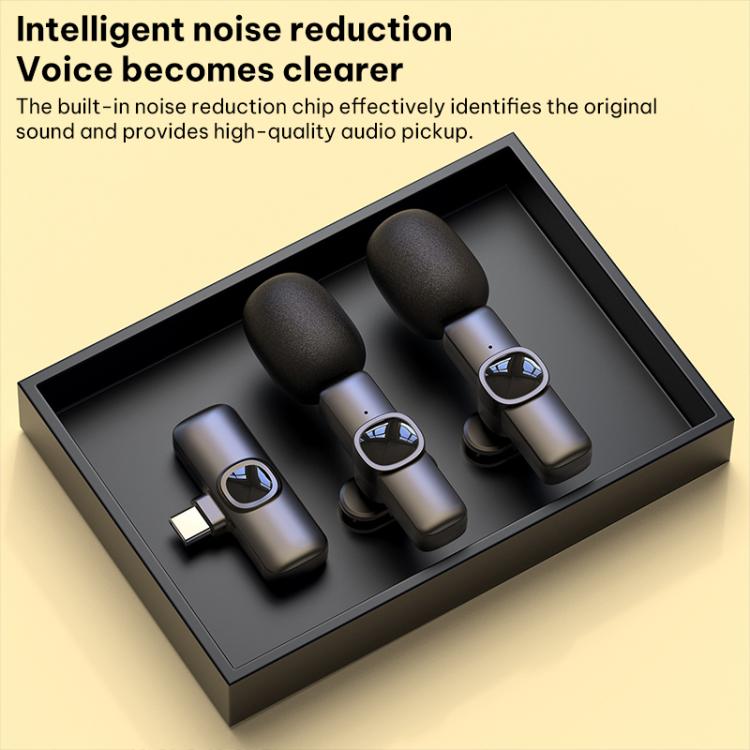 Microfono lavalier wireless J1 con riduzione rumore
