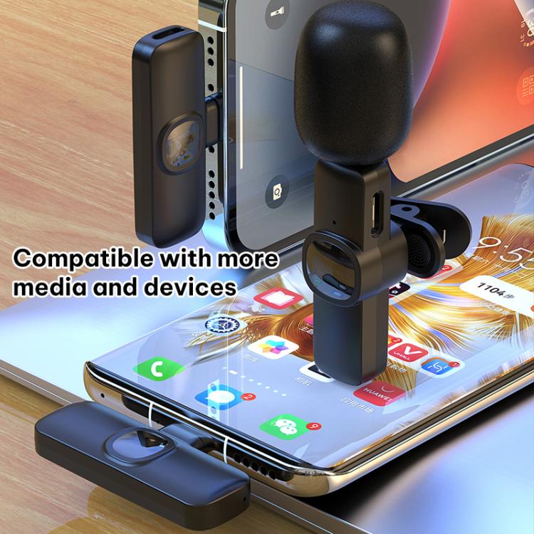Microfono lavalier wireless J1 con riduzione rumore