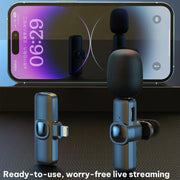 Microfono lavalier wireless J1 con riduzione rumore