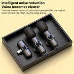 Microfono lavalier wireless J1 2 in 1 con riduzione rumore