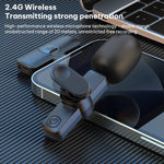 Microfono lavalier wireless J1 2 in 1 con riduzione rumore