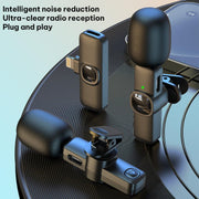 Microfono lavalier wireless J1 2 in 1 con riduzione rumore