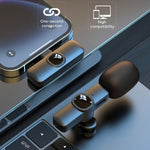 Microfono lavalier wireless J1 2 in 1 con riduzione rumore