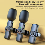 Microfono lavalier wireless J1 2 in 1 con riduzione rumore