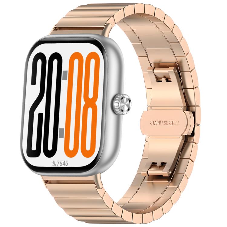 Cinturino per orologio in acciaio inossidabile con chiusura a farfalla a una perlina., For Honor Watch X5