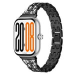 Cinturino per orologio in acciaio inossidabile con cinque perline e doppia fila di diamanti., For Honor Watch X5