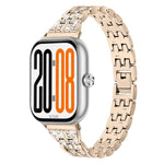 Cinturino per orologio in acciaio inossidabile con cinque perline e doppia fila di diamanti., For Honor Watch X5