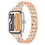 Cinturino per orologio in acciaio inossidabile con cinque perline e doppia fila di diamanti., For Honor Watch X5