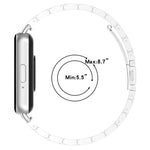 Cinturino per orologio in acciaio inossidabile con fibbia a tre perline, For Honor Watch X5