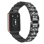 Cinturino per orologio in acciaio inossidabile con tre perline di diamanti, For Honor Watch X5