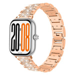 Cinturino per orologio in acciaio inossidabile con tre perline di diamanti, For Honor Watch X5