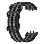 Cinturino per orologio in nylon intrecciato con fibbia a tre anelli., For Honor Watch X5