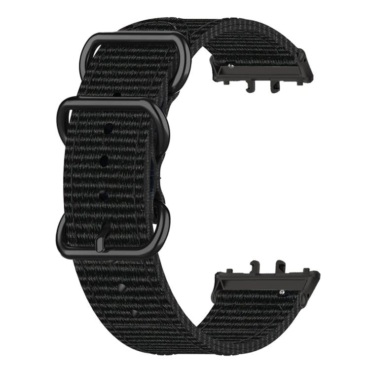 Cinturino per orologio in nylon intrecciato con fibbia a tre anelli., For Honor Watch X5