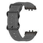 Cinturino per orologio in nylon intrecciato con fibbia a tre anelli., For Honor Watch X5