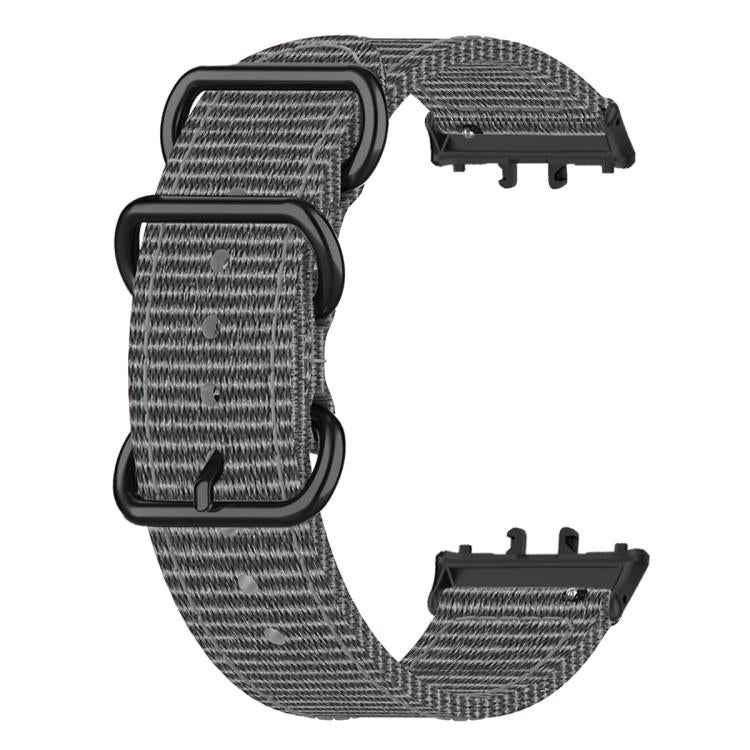 Cinturino per orologio in nylon intrecciato con fibbia a tre anelli., For Honor Watch X5