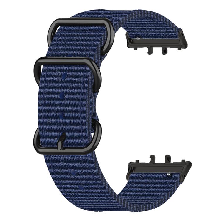 Cinturino per orologio in nylon intrecciato con fibbia a tre anelli., For Honor Watch X5