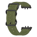 Cinturino per orologio in nylon intrecciato con fibbia a tre anelli., For Honor Watch X5