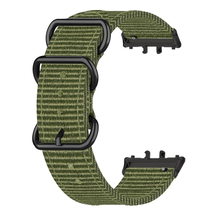 Cinturino per orologio in nylon intrecciato con fibbia a tre anelli., For Honor Watch X5