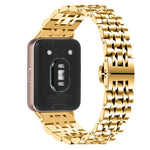 Cinturino per orologio in acciaio inossidabile con chiusura a farfalla e sette perline, For Honor Watch X5