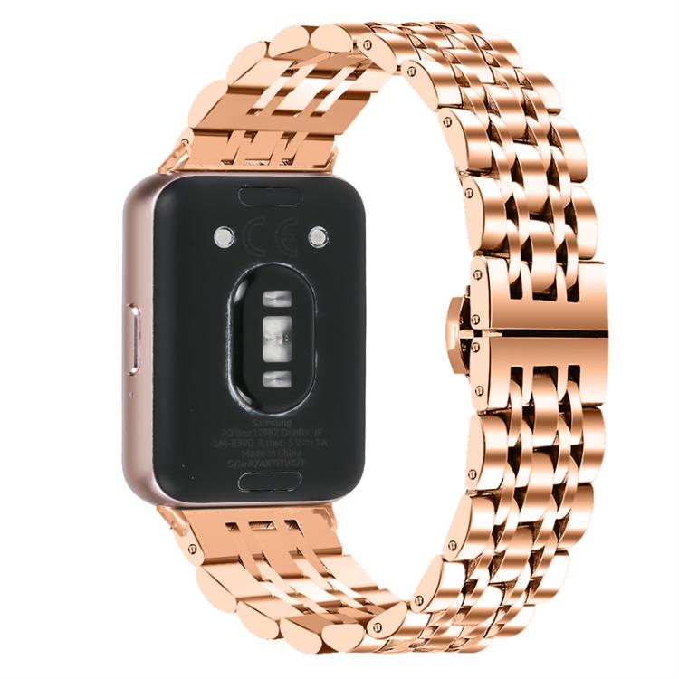Cinturino per orologio in acciaio inossidabile con chiusura a farfalla e sette perline, For Honor Watch X5