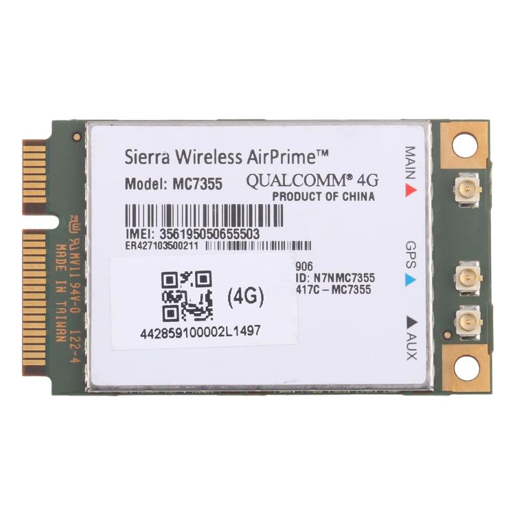 Modulo wireless WiFi Sierra Wireless AirPrime MC7355 AT&T 4G LTE/HSPA+ 100Mbps PCI-E M.2, MC7355