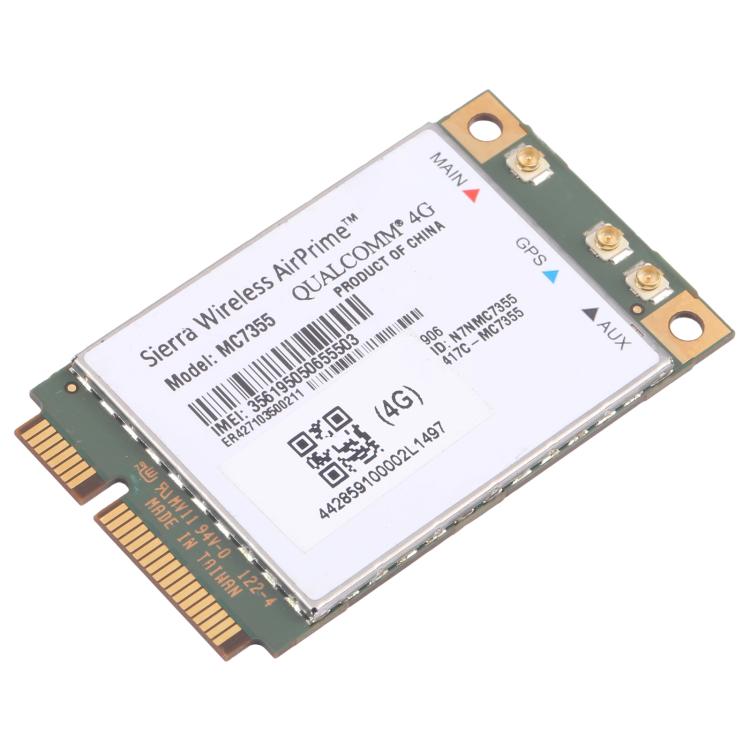 Modulo wireless WiFi Sierra Wireless AirPrime MC7355 AT&T 4G LTE/HSPA+ 100Mbps PCI-E M.2, MC7355