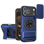 Custodia per telefono multifunzionale magnetica antiurto con finestra scorrevole per obiettivo., For iPhone 18 Pro, For iPhone 18 Pro Max, For iPhone 17e / 16e, For iPhone 17 Pro Max