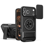 Custodia per telefono multifunzionale magnetica antiurto con finestra scorrevole per obiettivo., For iPhone 18 Pro, For iPhone 18 Pro Max, For iPhone 17e / 16e, For iPhone 17 Pro Max