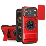 Custodia per telefono multifunzionale magnetica antiurto con finestra scorrevole per obiettivo., For iPhone 18 Pro, For iPhone 18 Pro Max, For iPhone 17e / 16e, For iPhone 17 Pro Max