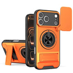 Custodia per telefono multifunzionale magnetica antiurto con finestra scorrevole per obiettivo., For iPhone 18 Pro, For iPhone 18 Pro Max, For iPhone 17e / 16e, For iPhone 17 Pro Max