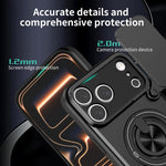 Custodia per telefono multifunzionale magnetica antiurto con finestra scorrevole per obiettivo., For iPhone 17 Pro, For iPhone 17, For iPhone Air, For iPhone 16 Pro Max
