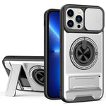 Custodia per telefono multifunzionale magnetica antiurto con finestra scorrevole per obiettivo., For iPhone 14 Pro, For iPhone 14 Pro Max, For iPhone 13 Pro Max, For iPhone 13 Pro