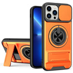 Custodia per telefono multifunzionale magnetica antiurto con finestra scorrevole per obiettivo., For iPhone 14 Pro, For iPhone 14 Pro Max, For iPhone 13 Pro Max, For iPhone 13 Pro