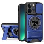 Custodia per telefono multifunzionale magnetica antiurto con finestra scorrevole per obiettivo., For iPhone 14 Pro, For iPhone 14 Pro Max, For iPhone 13 Pro Max, For iPhone 13 Pro