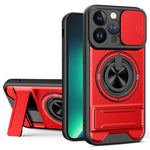 Custodia per telefono multifunzionale magnetica antiurto con finestra scorrevole per obiettivo., For iPhone 14 Pro, For iPhone 14 Pro Max, For iPhone 13 Pro Max, For iPhone 13 Pro