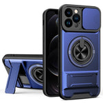 Custodia per telefono multifunzionale magnetica antiurto con finestra scorrevole per obiettivo., For iPhone 13, For iPhone 12, For iPhone 12 Pro Max, For iPhone 12 Pro