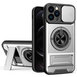 Custodia per telefono multifunzionale magnetica antiurto con finestra scorrevole per obiettivo., For iPhone 13, For iPhone 12, For iPhone 12 Pro Max, For iPhone 12 Pro