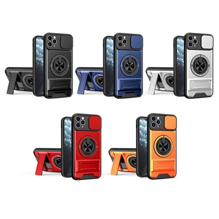 Custodia per telefono multifunzionale magnetica antiurto con finestra scorrevole per obiettivo., For iPhone 11 Pro Max, For iPhone 11, For iPhone XR, For iPhone XS Max