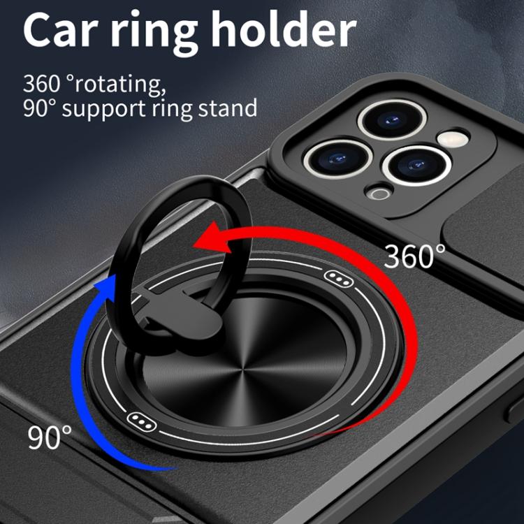 Custodia per telefono multifunzionale magnetica antiurto con finestra scorrevole per obiettivo., For iPhone 11 Pro Max, For iPhone 11, For iPhone XR, For iPhone XS Max