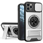Custodia per telefono multifunzionale magnetica antiurto con finestra scorrevole per obiettivo., For iPhone 11 Pro Max, For iPhone 11, For iPhone XR, For iPhone XS Max