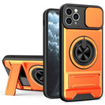 Custodia per telefono multifunzionale magnetica antiurto con finestra scorrevole per obiettivo., For iPhone 11 Pro Max, For iPhone 11, For iPhone XR, For iPhone XS Max
