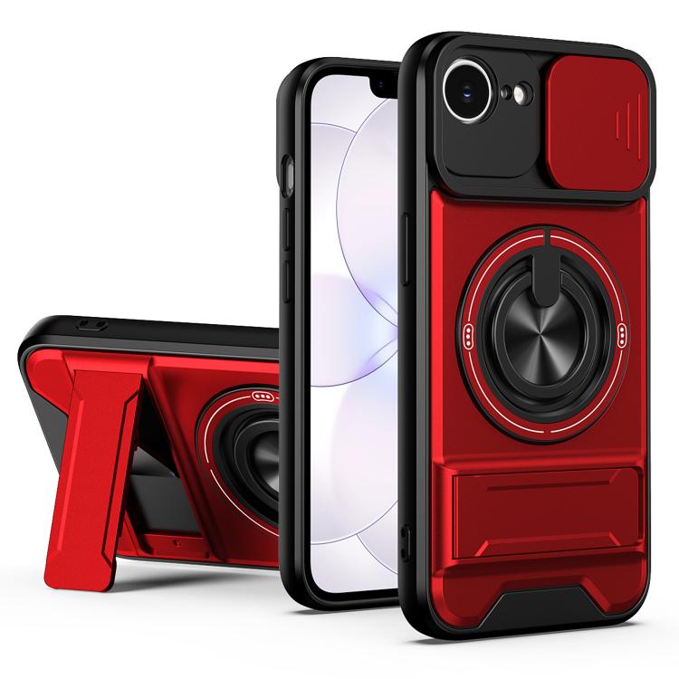 Custodia per telefono multifunzionale magnetica antiurto con finestra scorrevole per obiettivo., For iPhone 18 Pro, For iPhone 18 Pro Max, For iPhone 17e / 16e, For iPhone 17 Pro Max
