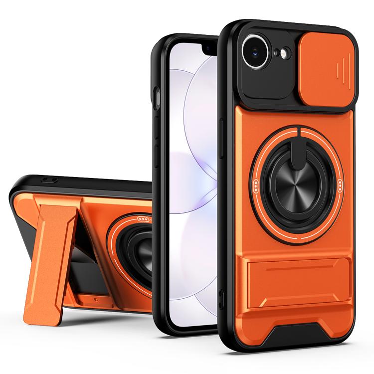 Custodia per telefono multifunzionale magnetica antiurto con finestra scorrevole per obiettivo., For iPhone 18 Pro, For iPhone 18 Pro Max, For iPhone 17e / 16e, For iPhone 17 Pro Max