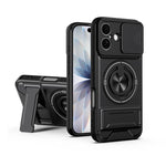 Custodia per telefono multifunzionale magnetica antiurto con finestra scorrevole per obiettivo., For iPhone 17 Pro, For iPhone 17, For iPhone Air, For iPhone 16 Pro Max