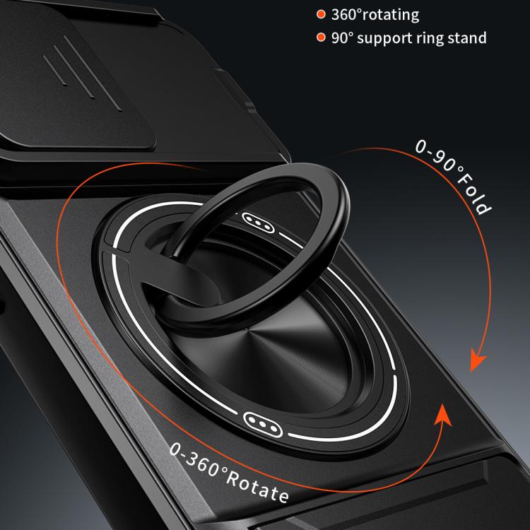 Custodia per telefono multifunzionale magnetica antiurto con finestra scorrevole per obiettivo., For iPhone 14 Pro, For iPhone 14 Pro Max, For iPhone 13 Pro Max, For iPhone 13 Pro