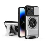 Custodia per telefono multifunzionale magnetica antiurto con finestra scorrevole per obiettivo., For iPhone 14 Pro, For iPhone 14 Pro Max, For iPhone 13 Pro Max, For iPhone 13 Pro