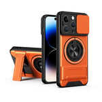 Custodia per telefono multifunzionale magnetica antiurto con finestra scorrevole per obiettivo., For iPhone 14 Pro, For iPhone 14 Pro Max, For iPhone 13 Pro Max, For iPhone 13 Pro