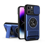 Custodia per telefono multifunzionale magnetica antiurto con finestra scorrevole per obiettivo., For iPhone 14 Pro, For iPhone 14 Pro Max, For iPhone 13 Pro Max, For iPhone 13 Pro