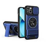 Custodia per telefono multifunzionale magnetica antiurto con finestra scorrevole per obiettivo., For iPhone 13, For iPhone 12, For iPhone 12 Pro Max, For iPhone 12 Pro