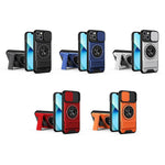 Custodia per telefono multifunzionale magnetica antiurto con finestra scorrevole per obiettivo., For iPhone 13, For iPhone 12, For iPhone 12 Pro Max, For iPhone 12 Pro